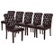 Flash Furniture 18.5 W, 27.5 L, 39.75 H 6-BT-P-BRN-LEA-GG - alternate 8